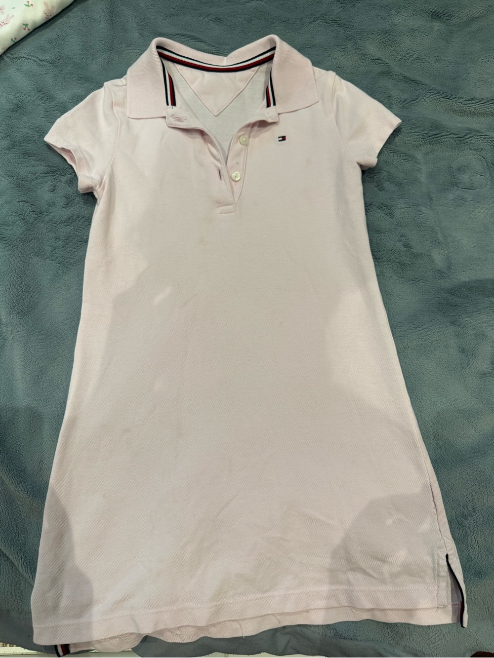 Tommy Hilfiger Girls' Pink Polo Dress 5T